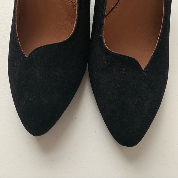 L’Amour Des Pieds LDP Bamelle Black Suede Leather Classic Women's Heels Pumps 7M - Picture 5 of 14